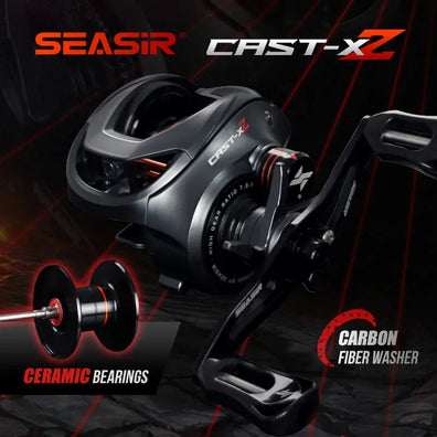 Seasir Cast-X2 Baitcasting Reel 7.3:1 9Kg Max Drag 6+1BB